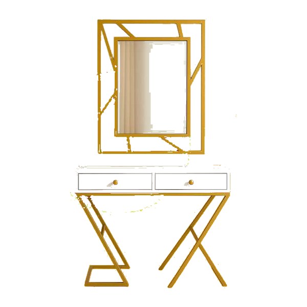 Console & miroir métal doré — LAB STORE