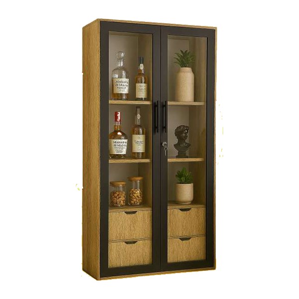 Vitrine en panneaux 4 niveaux — LAB STORE